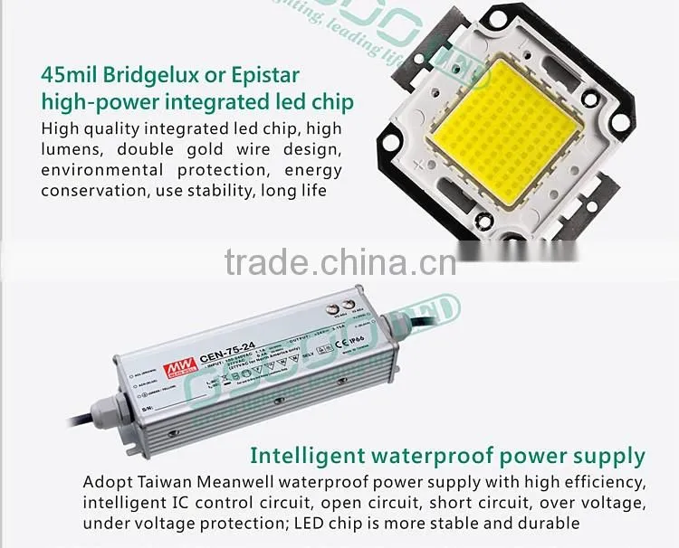 CE RoHS UL Meanwell driver Sumsung IP65 20000lm PIR sensor led floodlight 20w