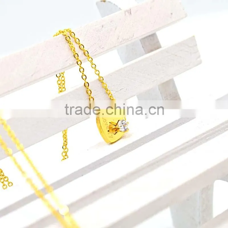 wholesale fashion jewelry gold jewellery pendant necklaces for women