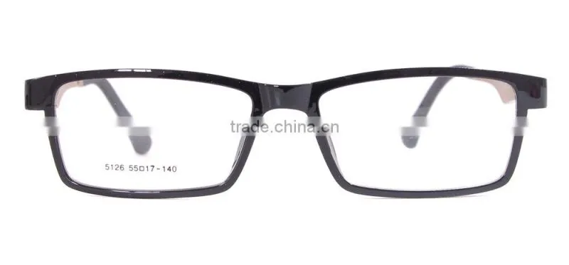 Men Full Rim TR90 Fashion Magnetic Clip On Polarized Sunglasses 2015