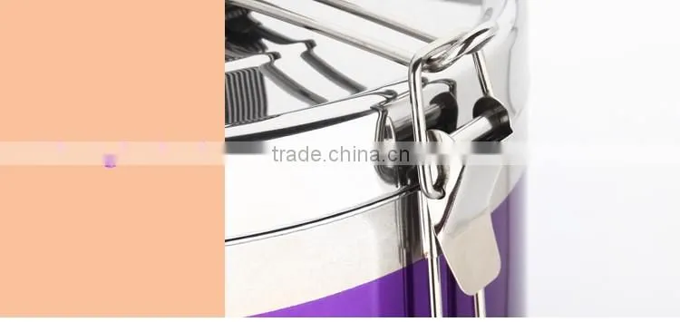 high quality custom lunch box tiffin carrier thermal lunch box with color sprayed process