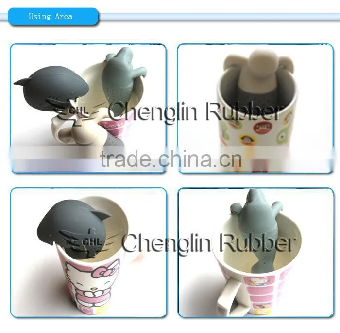 lovely animal design Mr tea infuser silicone