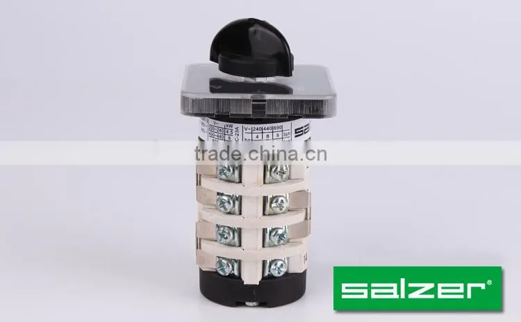 Salzer SAB16 rotary switch 3 position O-Y-DELTA (CE Approved)