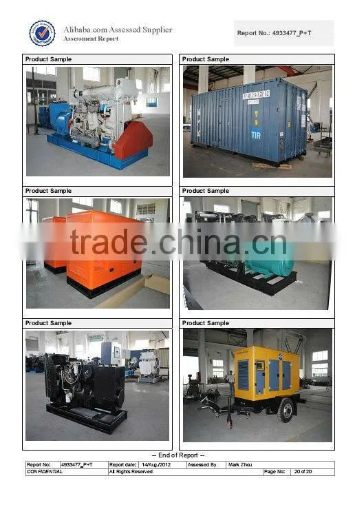 Man 1600kw water cooled marine generating set,big power