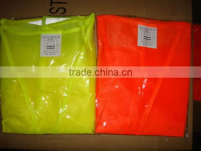 Safety equipment reflective safety vest with zipper
