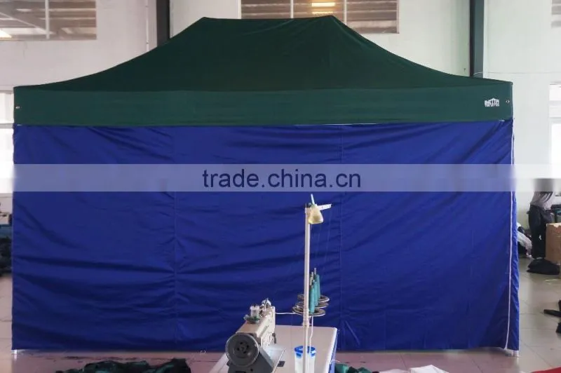 3m * 4.5m small hexagon folding gazebo with door and window for sales