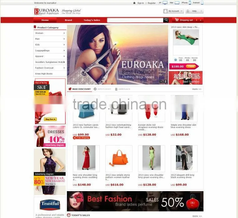 Professional ads platform website design