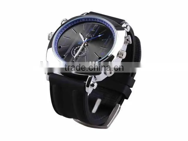 OEM factory fashionable waterproof 100% 32gb hidden watch camera, sport mini DV, security watch webcam wit hIR night vision