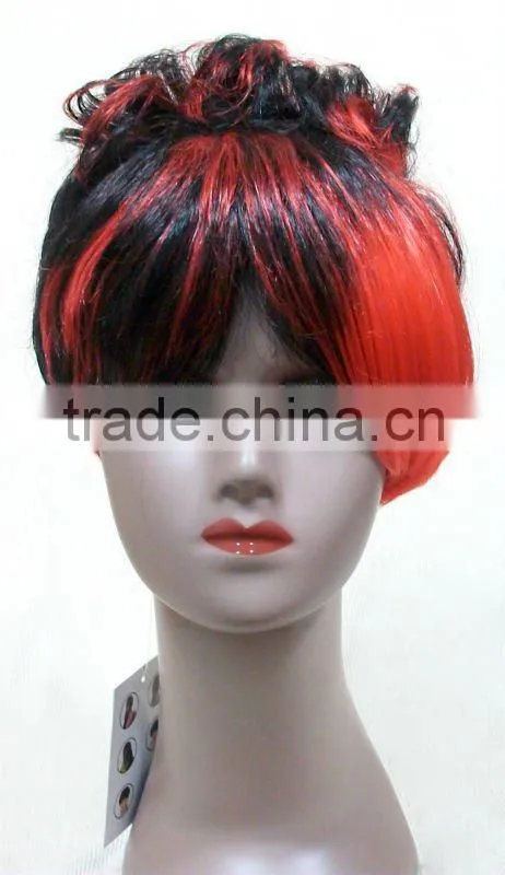 Two tone synthetic hair wigs for black women