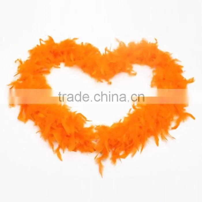 Pink colour Feather boa wholesale , cheap turkey feather boa for carnival decoration