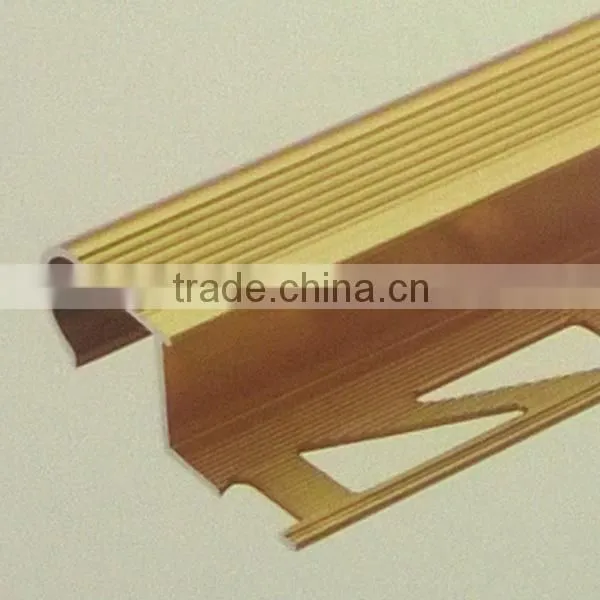 aluminum high quality chrome flooring profile for Tile Trim