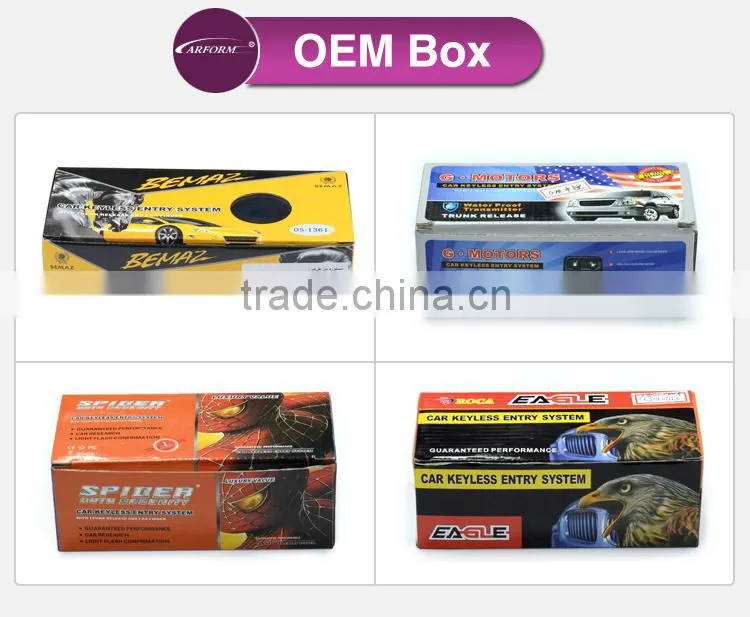 door locking kit flip key remote control hot sale car keyless entry system for universal cars with ROSH certification