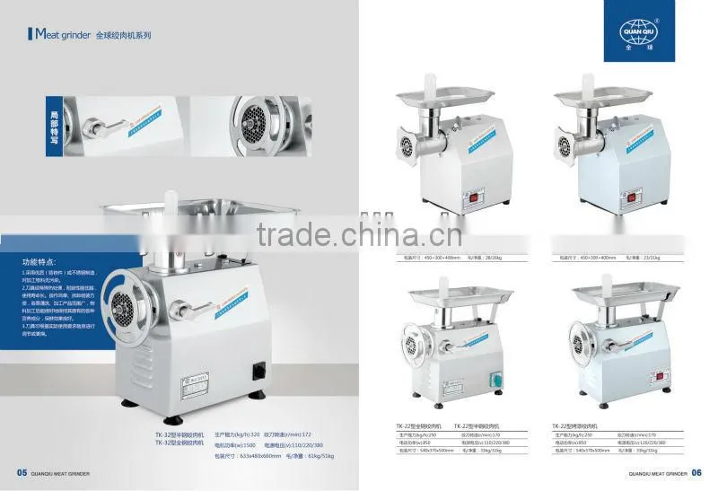 12# meat grinders with CE and EMC report