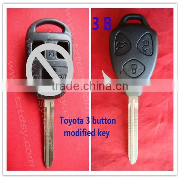 TOngda 2013 Hot sales for toyota transponder key shell no logo
