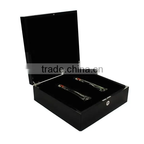 New design two slots wooden perfume box luxury