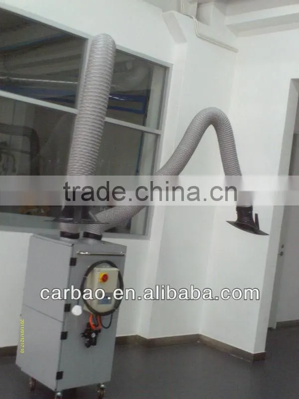 Double arm movable dry smoke purifier with CE