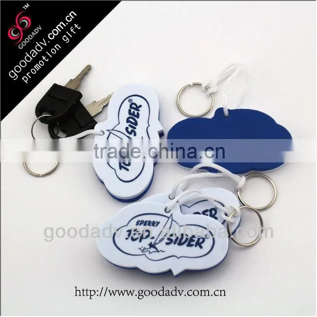 Guangzhou factory Supply floating key chain customized double sided key chains