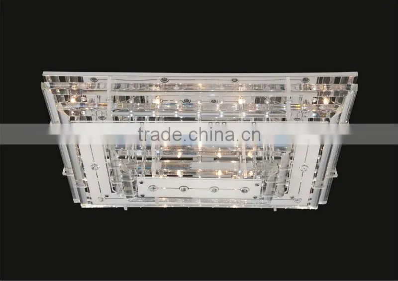 New modern crystal and glass led low valtage ceiling lamp for hotel MX5214L