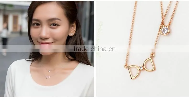 Two layers 925 silver choker necklace
