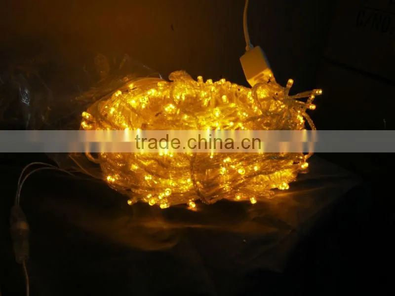 yellow shining led star light string