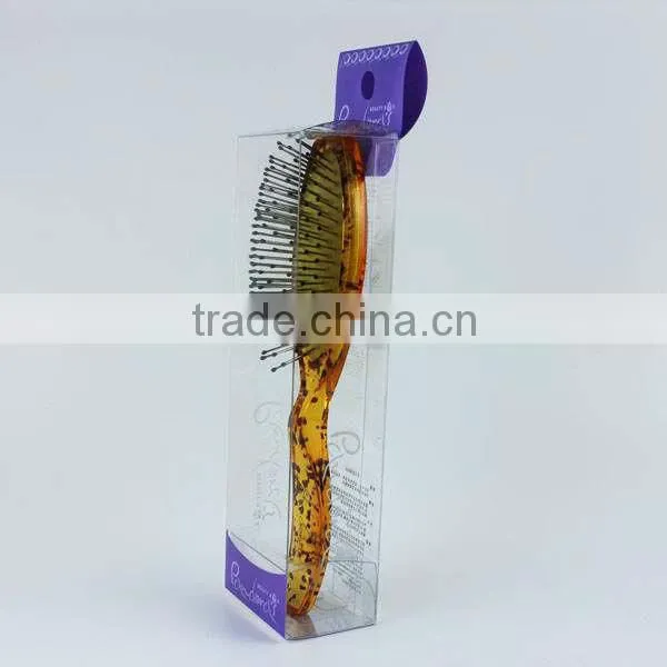 2015 New Customized PVC Clear Plastic Packaging box for Comb