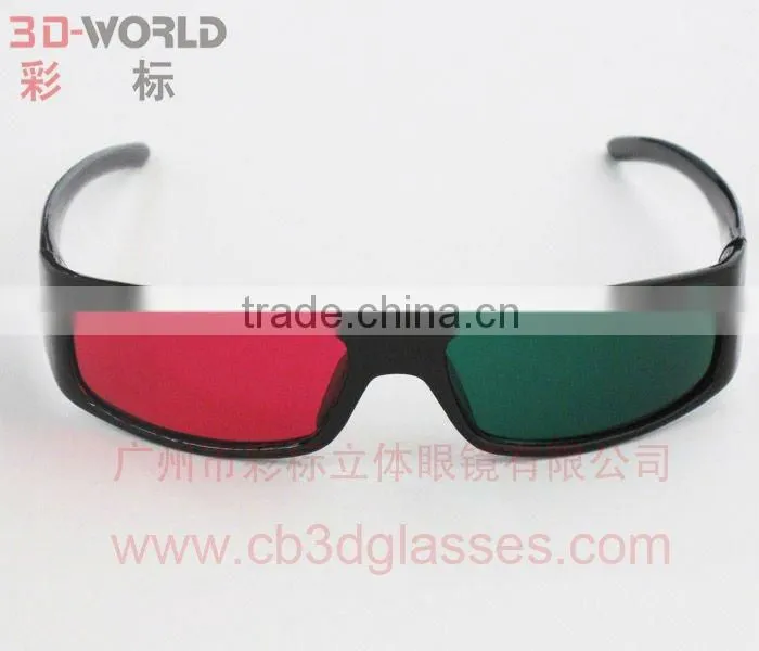 Plastic Green-Magenta 3D Glasses