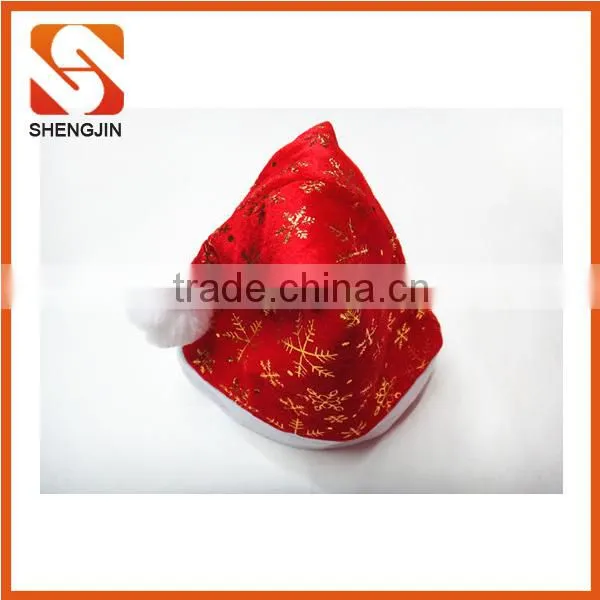 SJ-6734 30*40 Christmas decoration gifts fleece adult santa hat