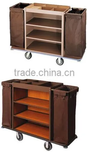 Heavy Duty Hotel Housekeeping Maid Cart Trolley