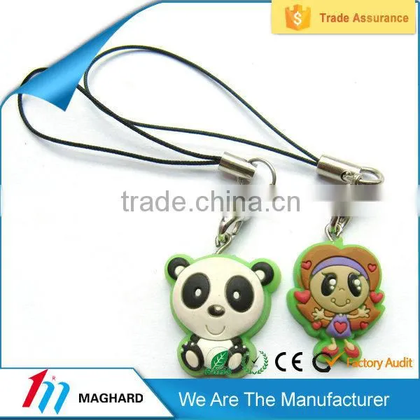 2015 hot selling promotional soft pvc fridge magnet key chain