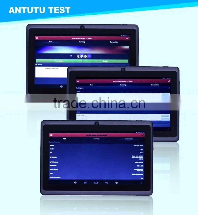 Android 4.4.2 A33 512MB/3G 7 inch tablet pc price china