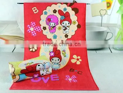 India Market Reactive printing detailing cotton towel