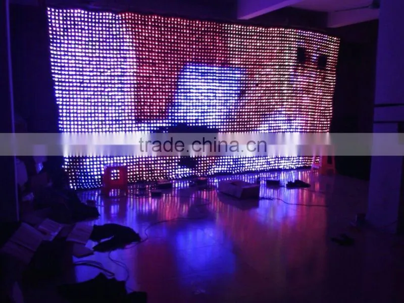 High Quality fireproof curtain / Flexible soft led decoration curtain