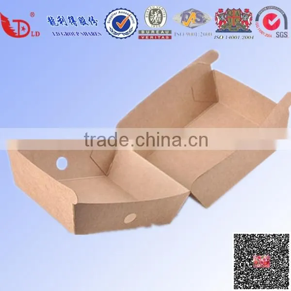 Professional kraft paper fried chicken box takeaway food packaging