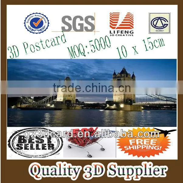 Guangzhou Lifeng PS lenticular 3d picture in large size for decoration