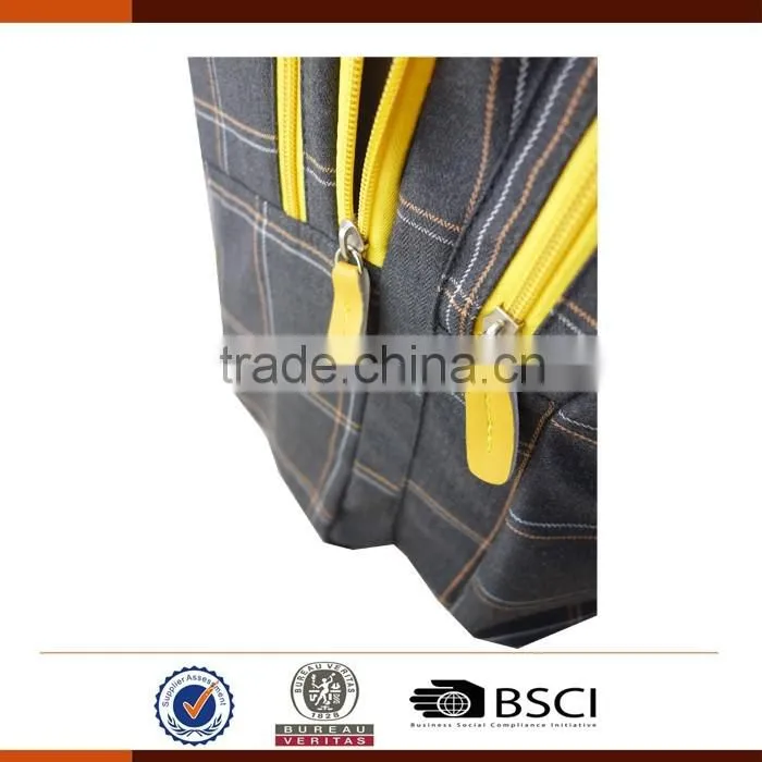 Fashion Blue School Backpack With Laptop Compartment