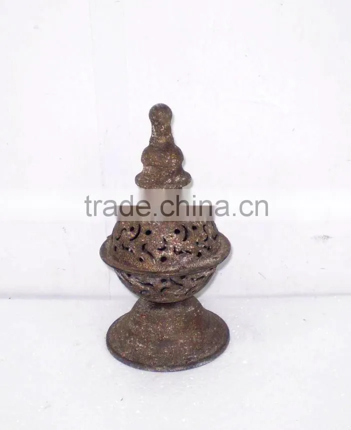 KS4121J- sphere metal candle lantern w/stand