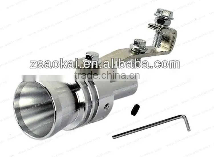 White Turbo Sound Whistle Exhaust Pipe