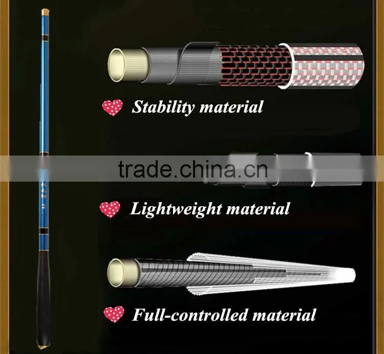 Superhard 99% Carbon Stream Rods Summer Fishing Necessary Length 3.6M/4.5M/5.4M/6.3M