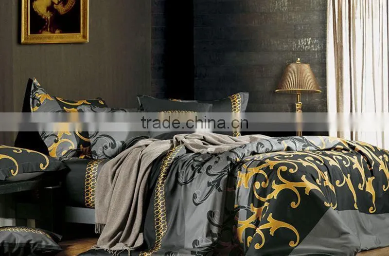 100% cotton128*68 reactive printed bedding set