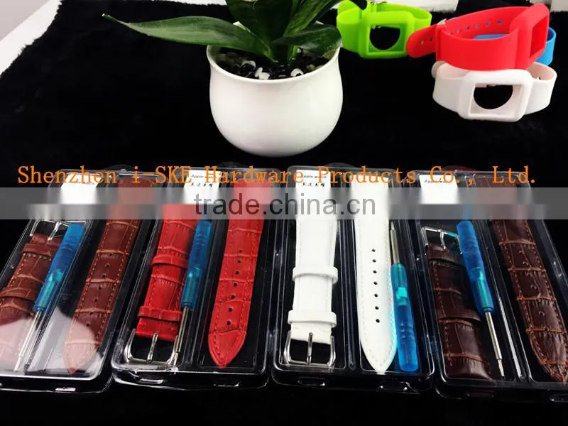 White Color with Screwdriver for Apple Watch Band , Best Quality Leather Strap for Apple Watch