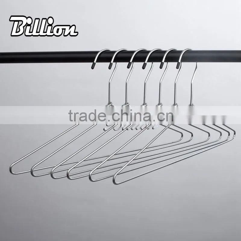 Wholesale Fashional Clothes Drying Hangers Metal Chrome Wire Laundry Hanger