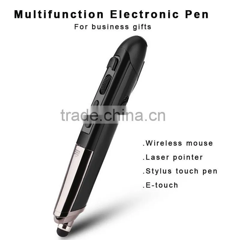 The latest multi-funtional pen wireless mouse with laser pointer