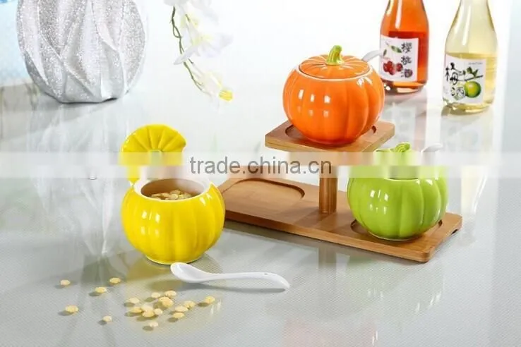 High quality airtight ceramic spice jars