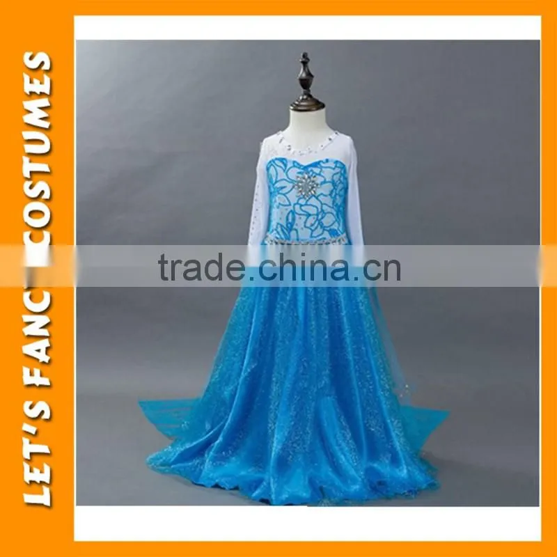 Wholesale Fashion girls' dress elsa costume frozen Elsa dress PGCC-1412