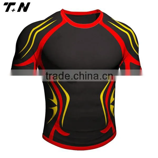 Professional new zealand black wholesale rugby shirt
