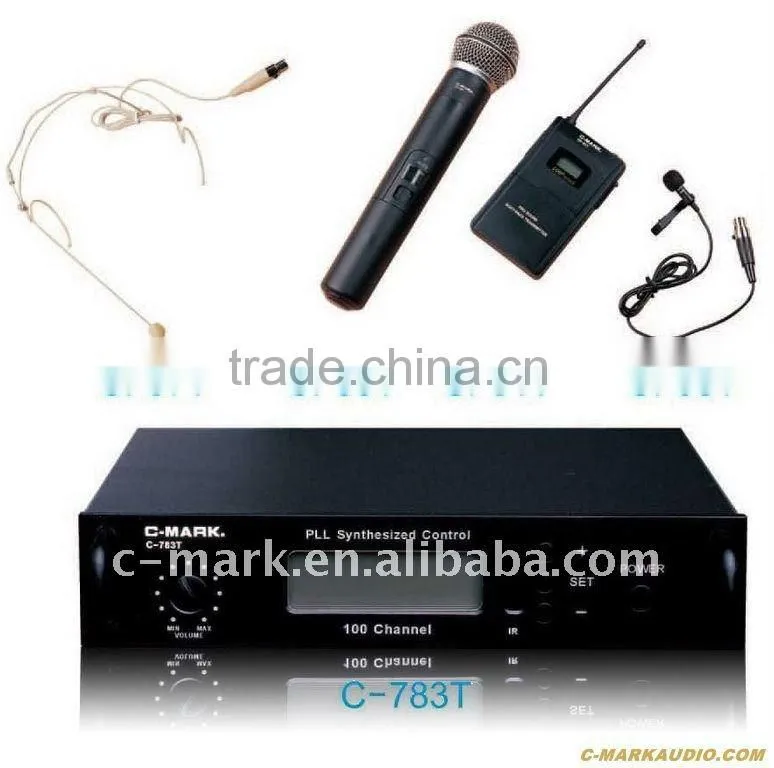 collar-worn, headset wireless microphone C-783T