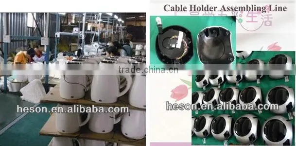 hotel equipment pull-through network cable holder