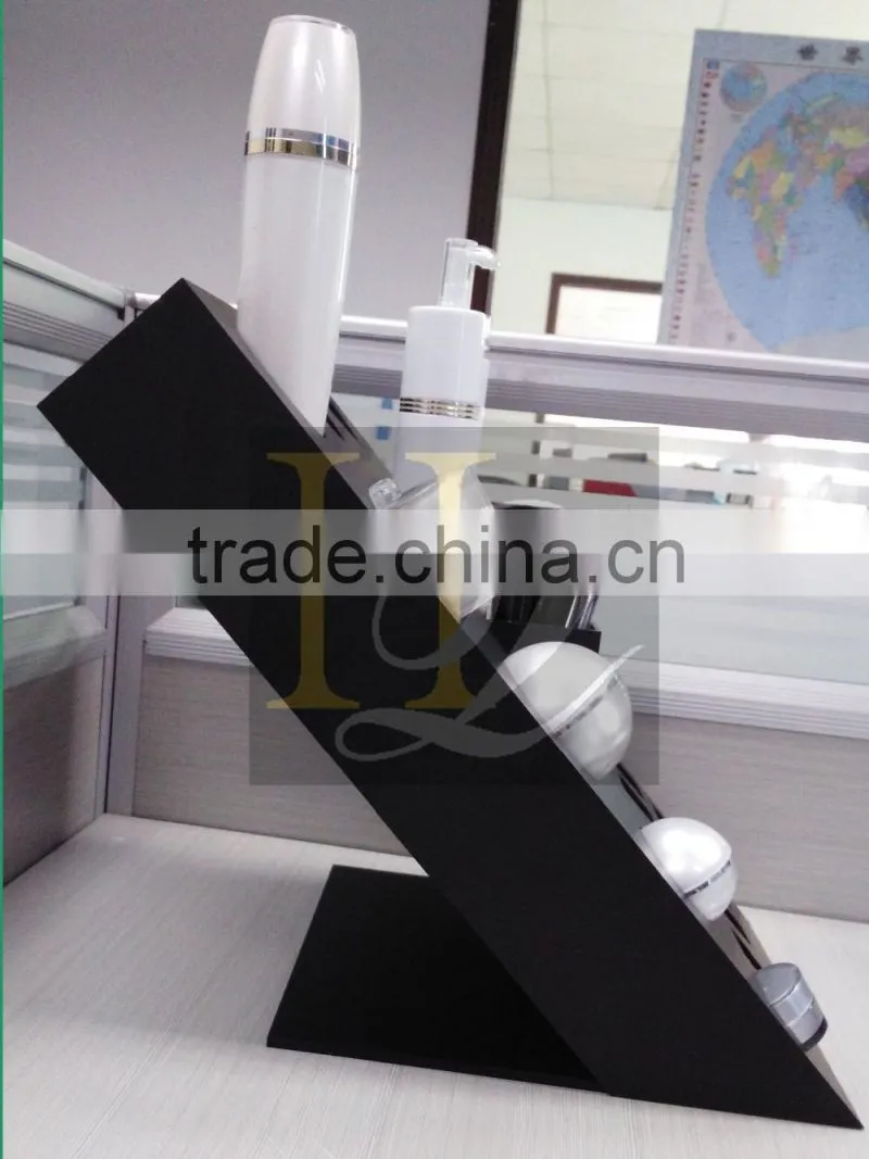 Custom acrylic cosmetic display counter/high quality makeup counter display