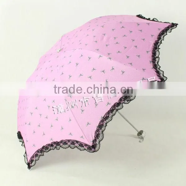 LB315 eye-catching color promotional gift lace wedding umbrella