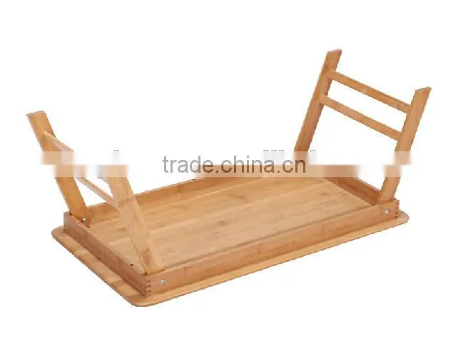 2015 new hot bamboo samll folding laptop table on bed