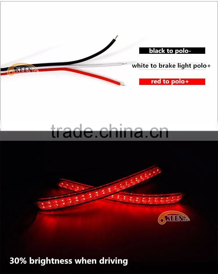 KEEN for Roewe 550 rear reflector light led 12V 5W car bumper led lights rear brake tail light lamp